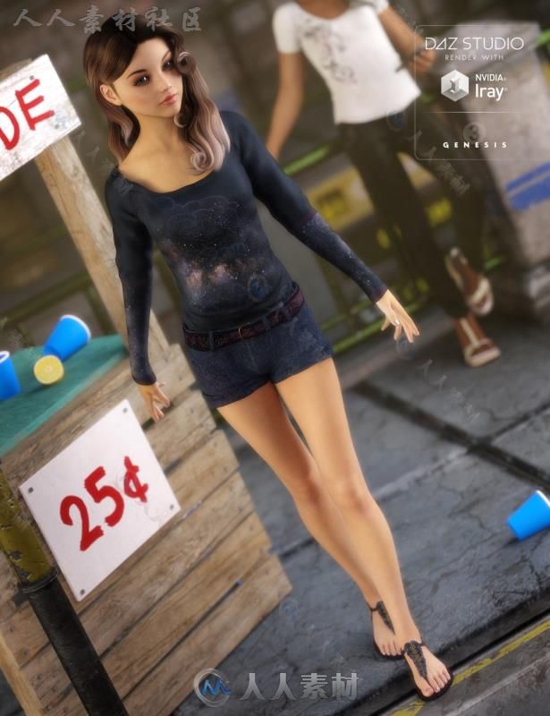 女性性感可爱清凉的夏季服装3D模型合辑