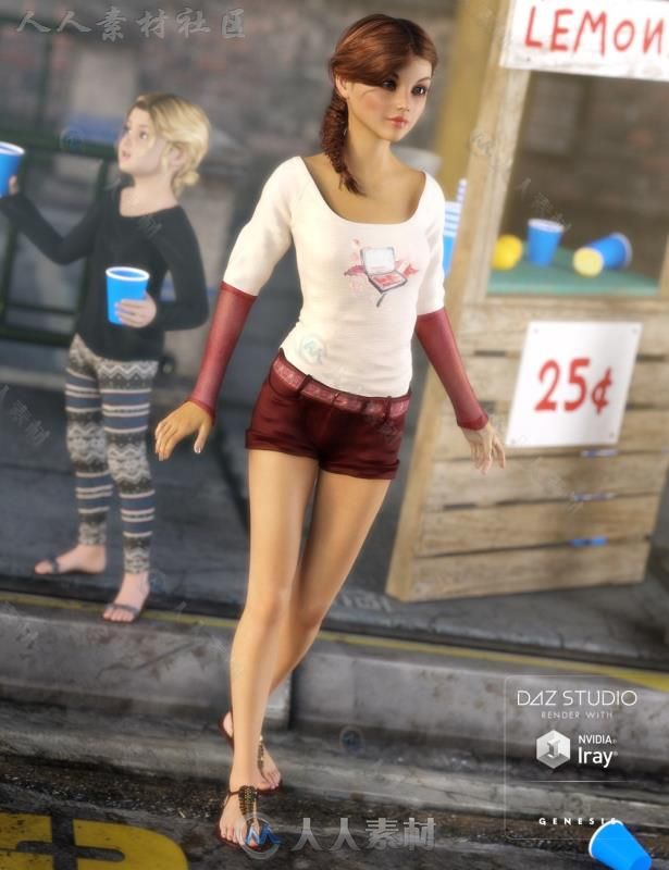 女性性感可爱清凉的夏季服装3D模型合辑