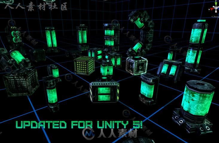 科幻电池包科幻环境3D模型Unity游戏素材资源