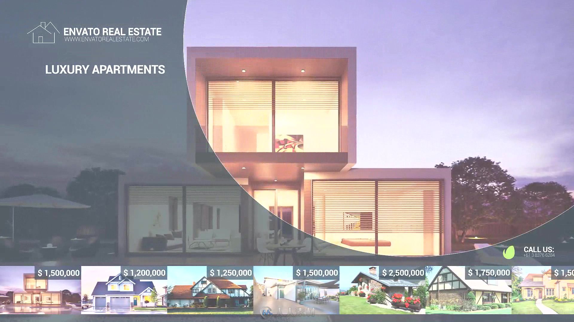 现代简单房地产促销幻灯片AE模板 Videohive Real Estate Promo 19563402