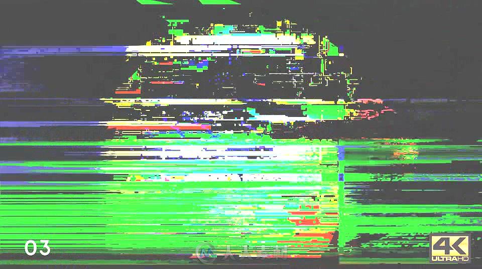 未来科幻信号损坏标志显示LOGO演绎AE模板 Videohive Glitch Logo Pack 19801525