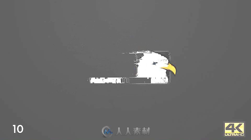 未来科幻信号损坏标志显示LOGO演绎AE模板 Videohive Glitch Logo Pack 19801525