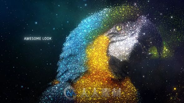 梦幻太空美丽繁星粒子组合照片显示幻灯片AE模板Videohive StarWay Space Slidesho...