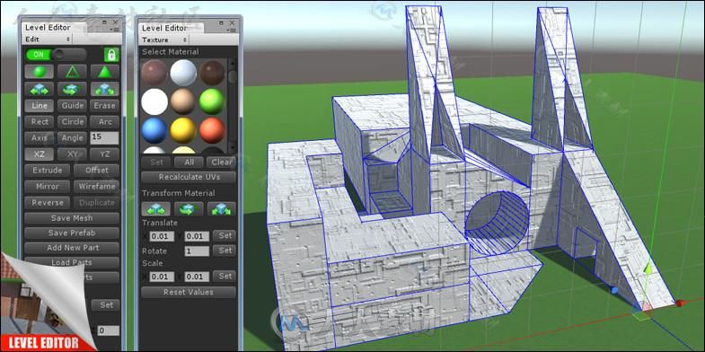 网格建模编辑器扩充Unity游戏素材资源