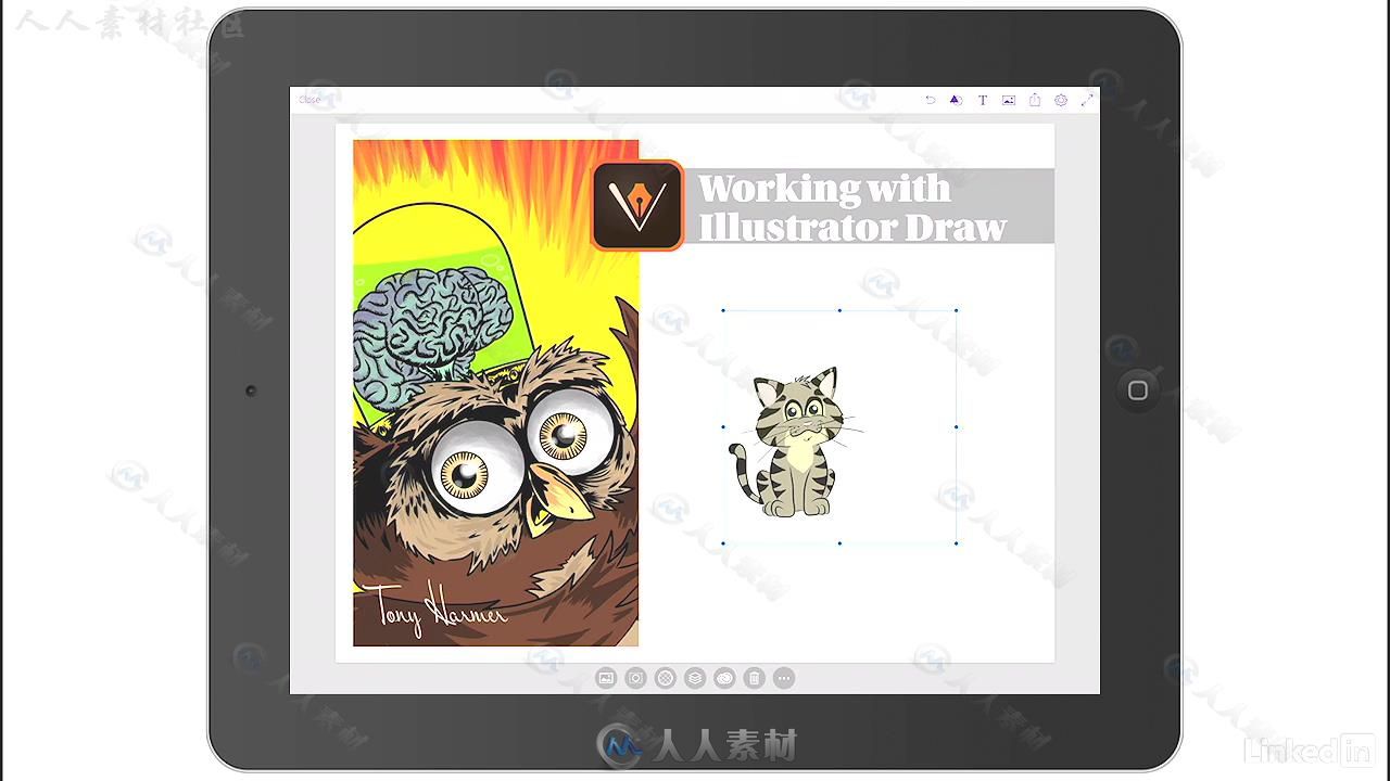 Illustrator移动版绘图技巧视频教程 Illustrator Draw Working Mobile