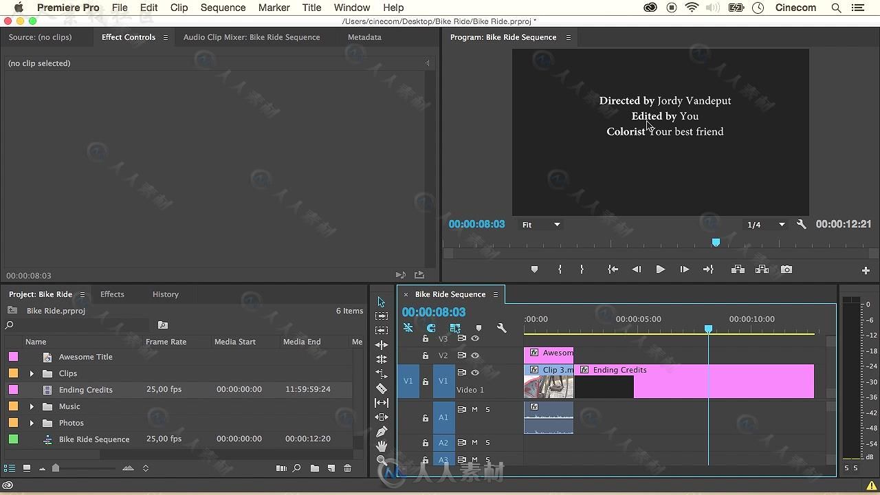 Premiere Pro CC视频编辑基础技能训练视频教程 SKILLSHARE LEARN VIDEO EDITING WI...