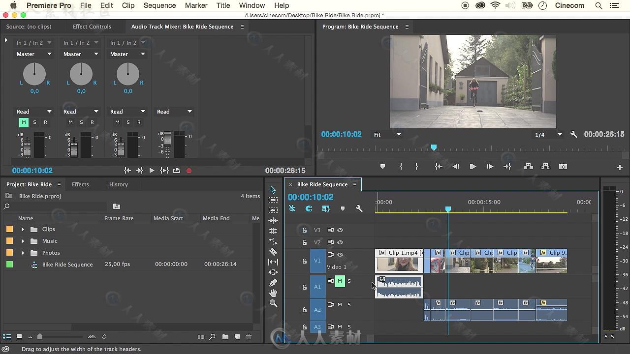 Premiere Pro CC视频编辑基础技能训练视频教程 SKILLSHARE LEARN VIDEO EDITING WI...