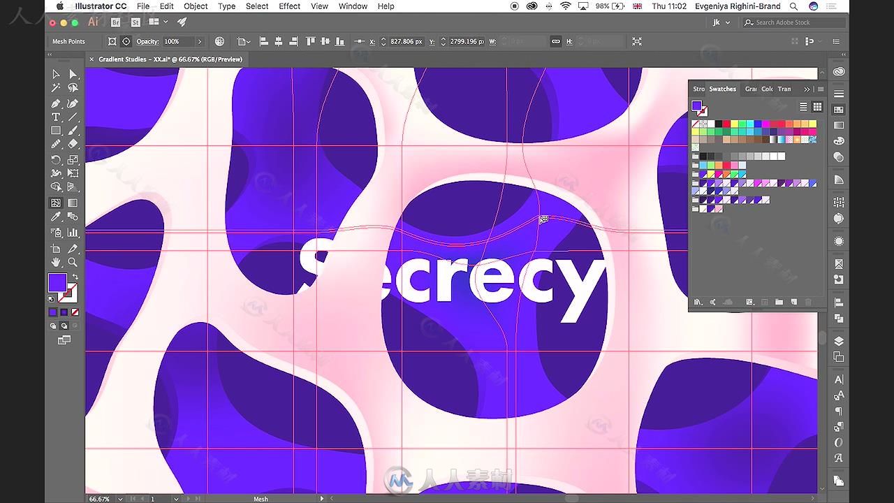 Illustrator渐变艺术设计训练视频教程 SKILLSHARE MASTERING GRADIENTS IN ILLUSTR...