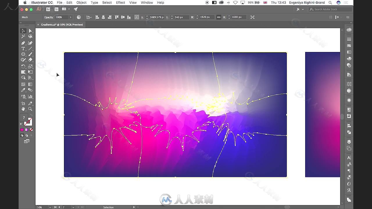 Illustrator渐变艺术设计训练视频教程 SKILLSHARE MASTERING GRADIENTS IN ILLUSTR...