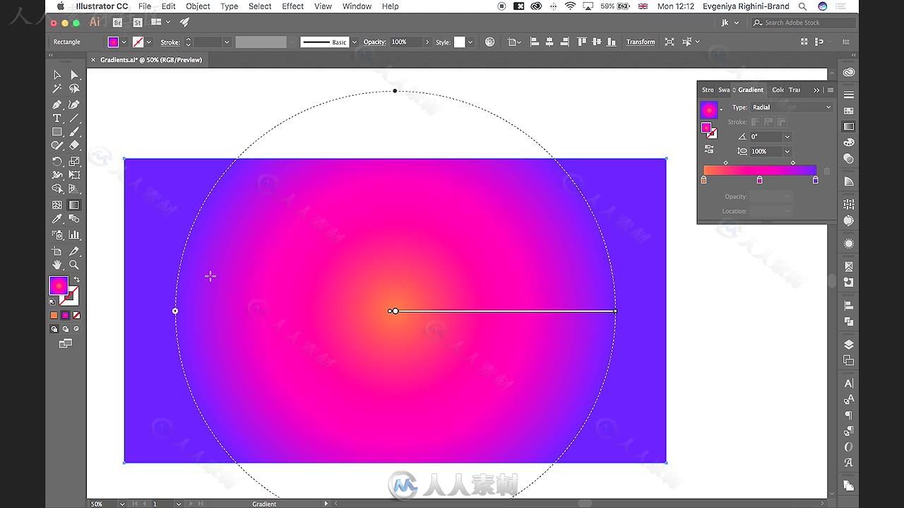 Illustrator渐变艺术设计训练视频教程 SKILLSHARE MASTERING GRADIENTS IN ILLUSTR...