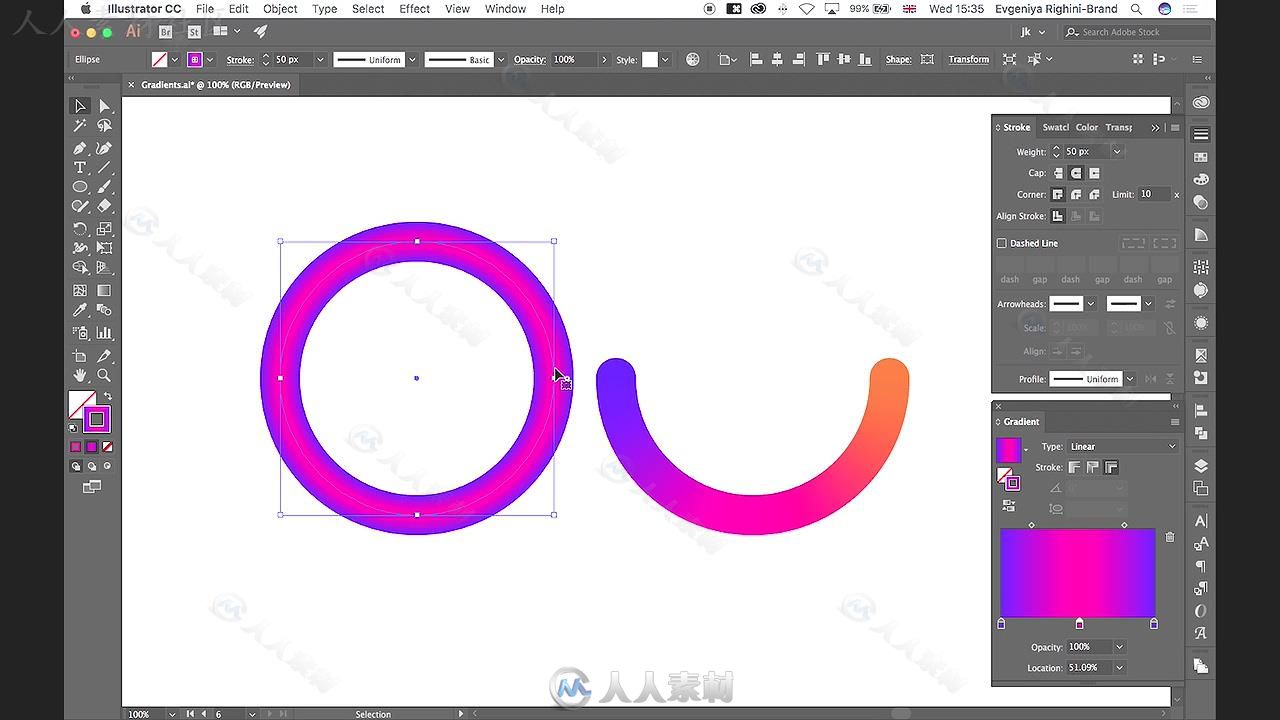 Illustrator渐变艺术设计训练视频教程 SKILLSHARE MASTERING GRADIENTS IN ILLUSTR...