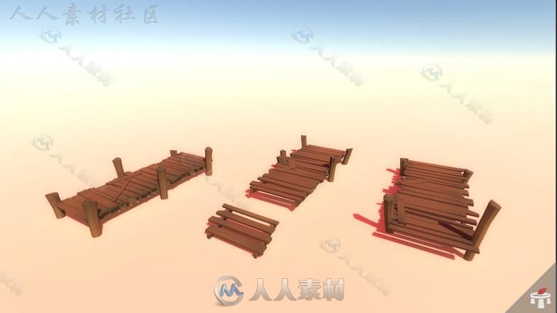 强大的风格化的低聚环境3D模型Unity游戏素材资源