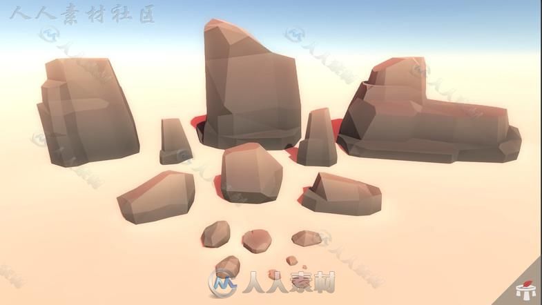 强大的风格化的低聚环境3D模型Unity游戏素材资源