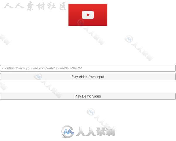 Youtube手机视频播放器影片脚本Unity游戏素材资源