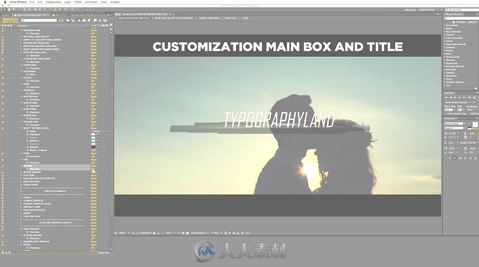 视频标题字幕排版动画设计工具包AE模板Videohive Titles Toolkit Customizer Suit...