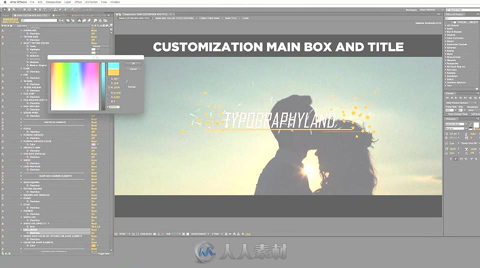 视频标题字幕排版动画设计工具包AE模板Videohive Titles Toolkit Customizer Suit...