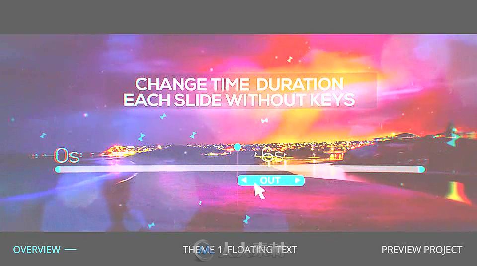 美丽灵活缩放照片转换视差幻灯片相册动画AE模板Videohive Flexible Parallax Slid...