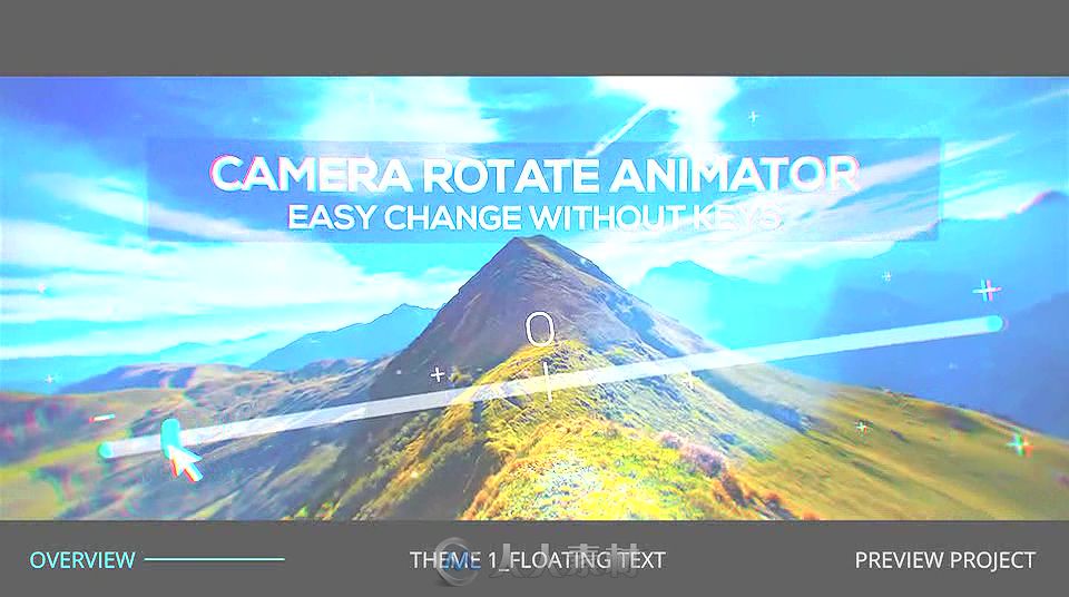 美丽灵活缩放照片转换视差幻灯片相册动画AE模板Videohive Flexible Parallax Slid...