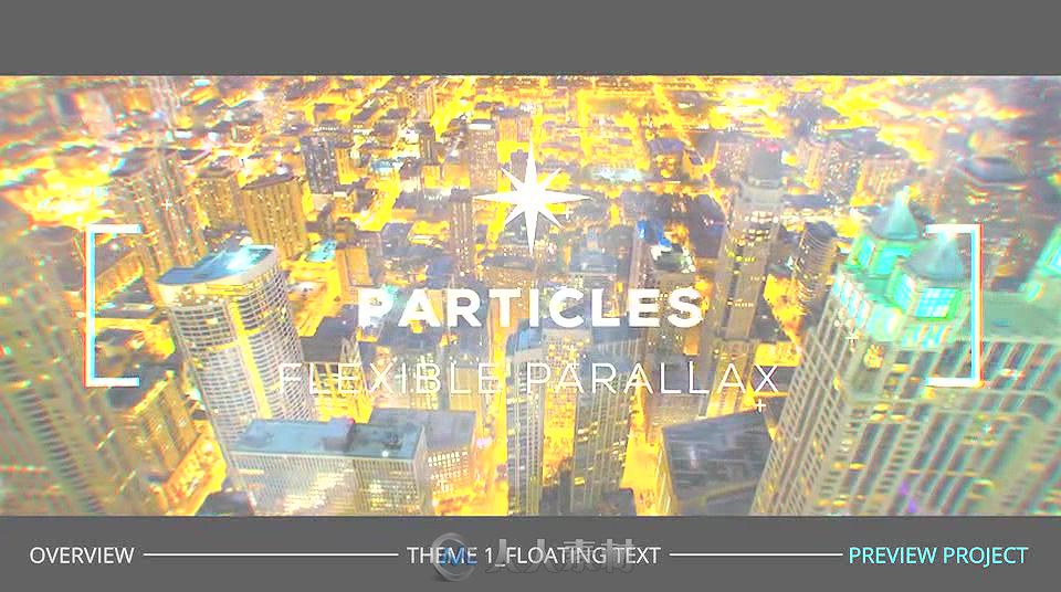 美丽灵活缩放照片转换视差幻灯片相册动画AE模板Videohive Flexible Parallax Slid...