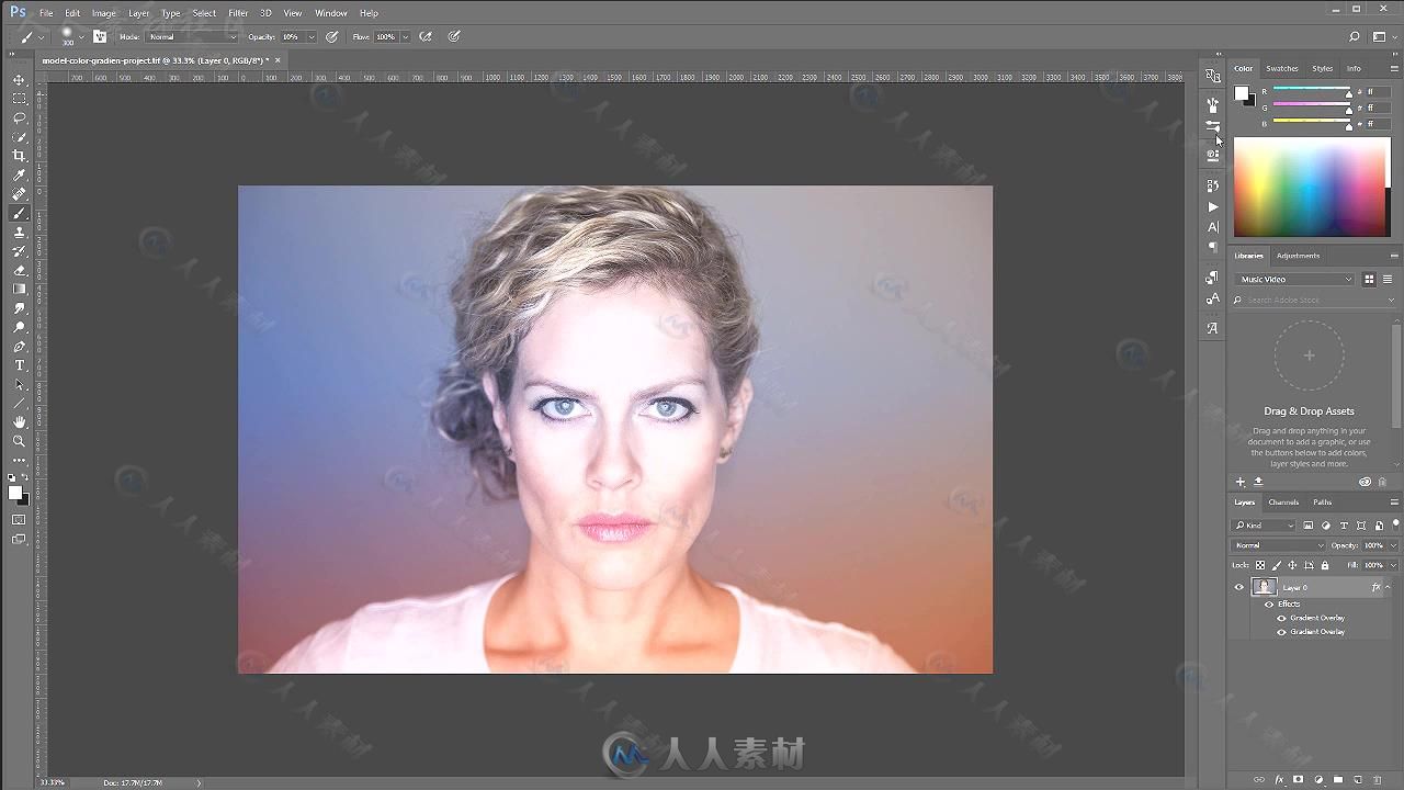 照片色彩控制技术实例制作视频教程 UDEMY HOW TO STYLIZE YOUR PHOTOS IN PHOTOSHO...