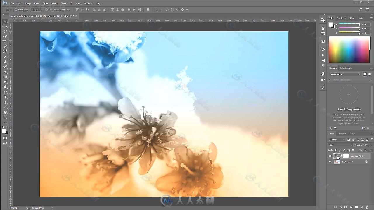 照片色彩控制技术实例制作视频教程 UDEMY HOW TO STYLIZE YOUR PHOTOS IN PHOTOSHO...