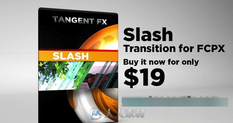 FCPX斜线转场特效插件Tangent FX – Slash Transition for