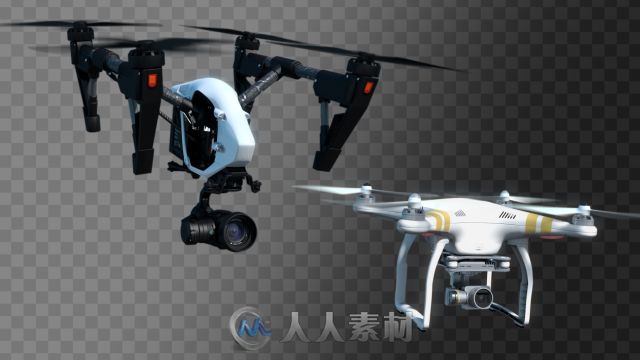 创意现代高科技无人机展示幻灯片AE模板 Videohive Quadcopters Flying Pack 19580535