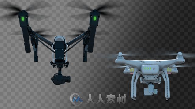 创意现代高科技无人机展示幻灯片AE模板 Videohive Quadcopters Flying Pack 19580535