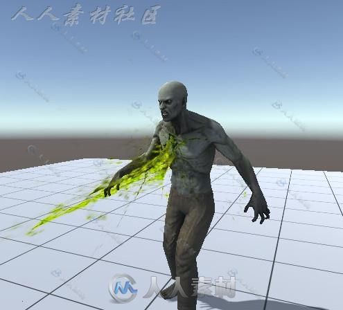 unity3d逼真血液飞溅特效