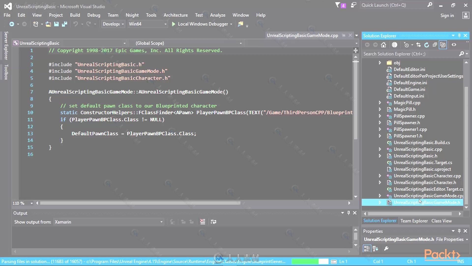 UE4虚幻引擎中C++编程基础训练视频教程 PACKT PUBLISHING BASICS OF CODING WITH U...