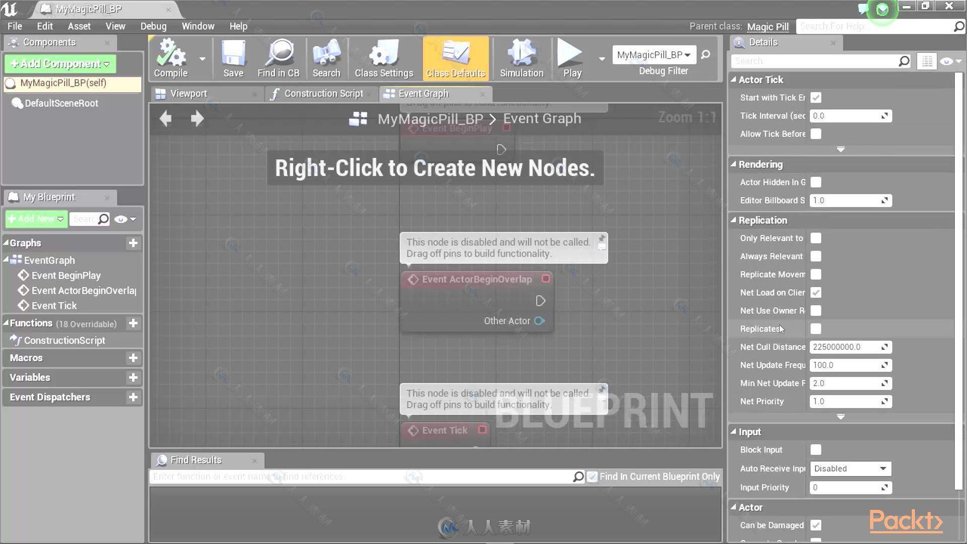 UE4虚幻引擎中C++编程基础训练视频教程 PACKT PUBLISHING BASICS OF CODING WITH U...