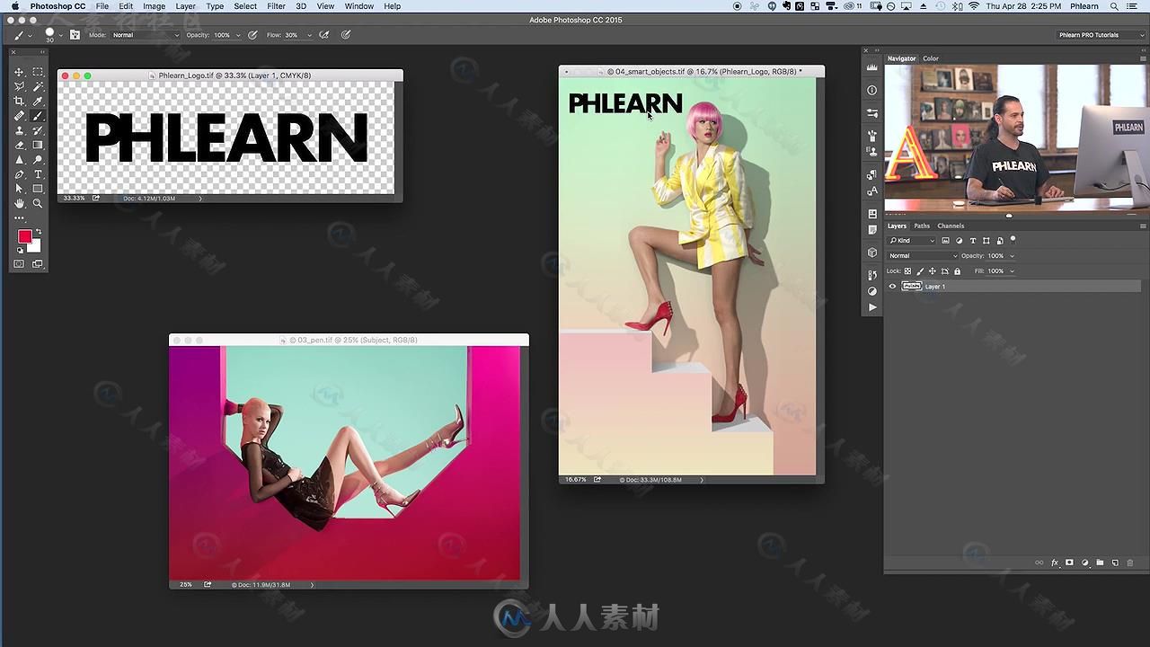 PS时尚设计复杂功能技术训练视频教程 PHLEARN PRO PHOTOSHOP 301