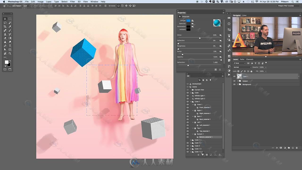 PS时尚设计复杂功能技术训练视频教程 PHLEARN PRO PHOTOSHOP 301