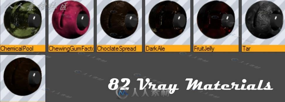 82 Vray Materials For Cinema 4D Vray 材质素材