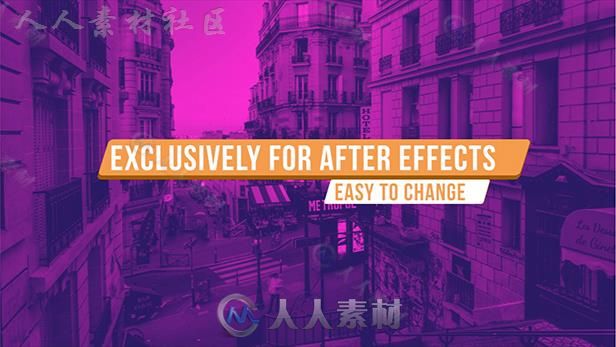 简单优雅扁平化字幕条标题动画展示幻灯片AE模板 Videohive AE Lower Thirds 19367980