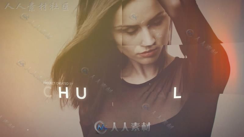 时尚镜面效果方块组合照片展示幻灯片相册动画AE模板Videohive Inspired Media Ope...