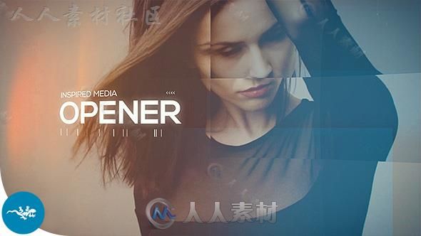 时尚镜面效果方块组合照片展示幻灯片相册动画AE模板Videohive Inspired Media Ope...