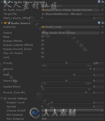 Mp3播放器声音脚本Unity游戏素材资源