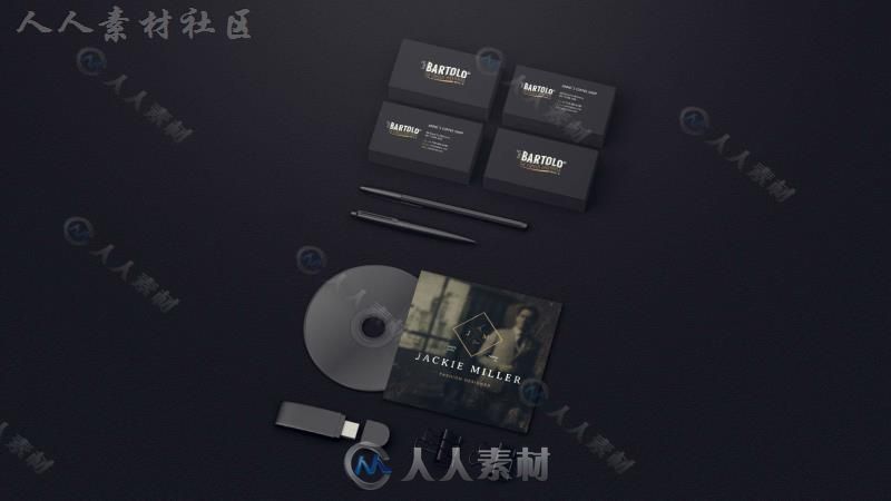 现代时尚黑色视觉设计企业名片展示视频包装AE模板Videohive Black Mock-up Video ...