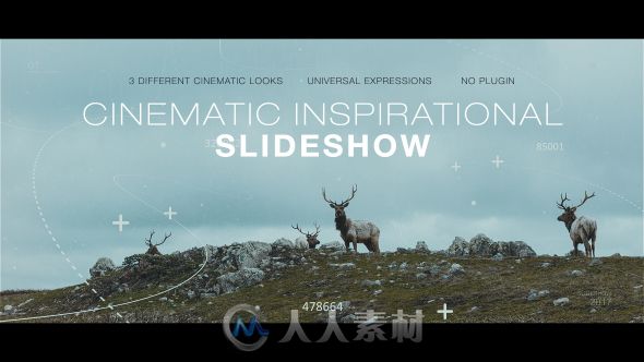 创意镜面效果数字图形视差影视片头视频包装AE模板Videohive Cinematic Inspiratio...