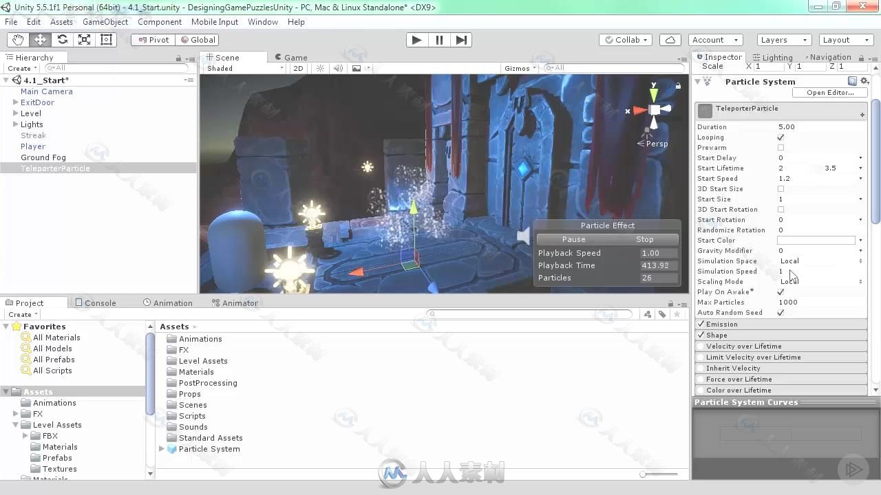 Unity游戏迷宫设计实例训练视频教程 Pluralsight Designing Game Puzzles in Unity