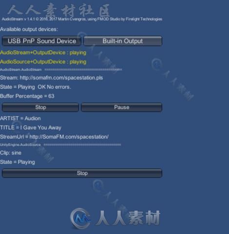 音频流声音脚本Unity游戏素材资源