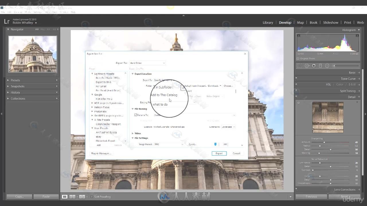 Lightroom摄影师照片处理大师级训练视频教程 UDEMY MASTER PHOTO SHARPENING IN AD...