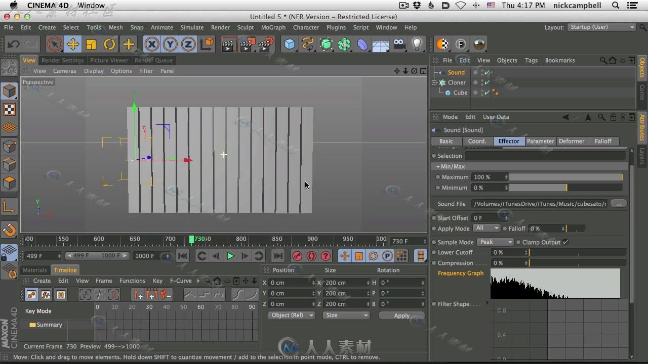 声音动画C4D视频教程GSG159期