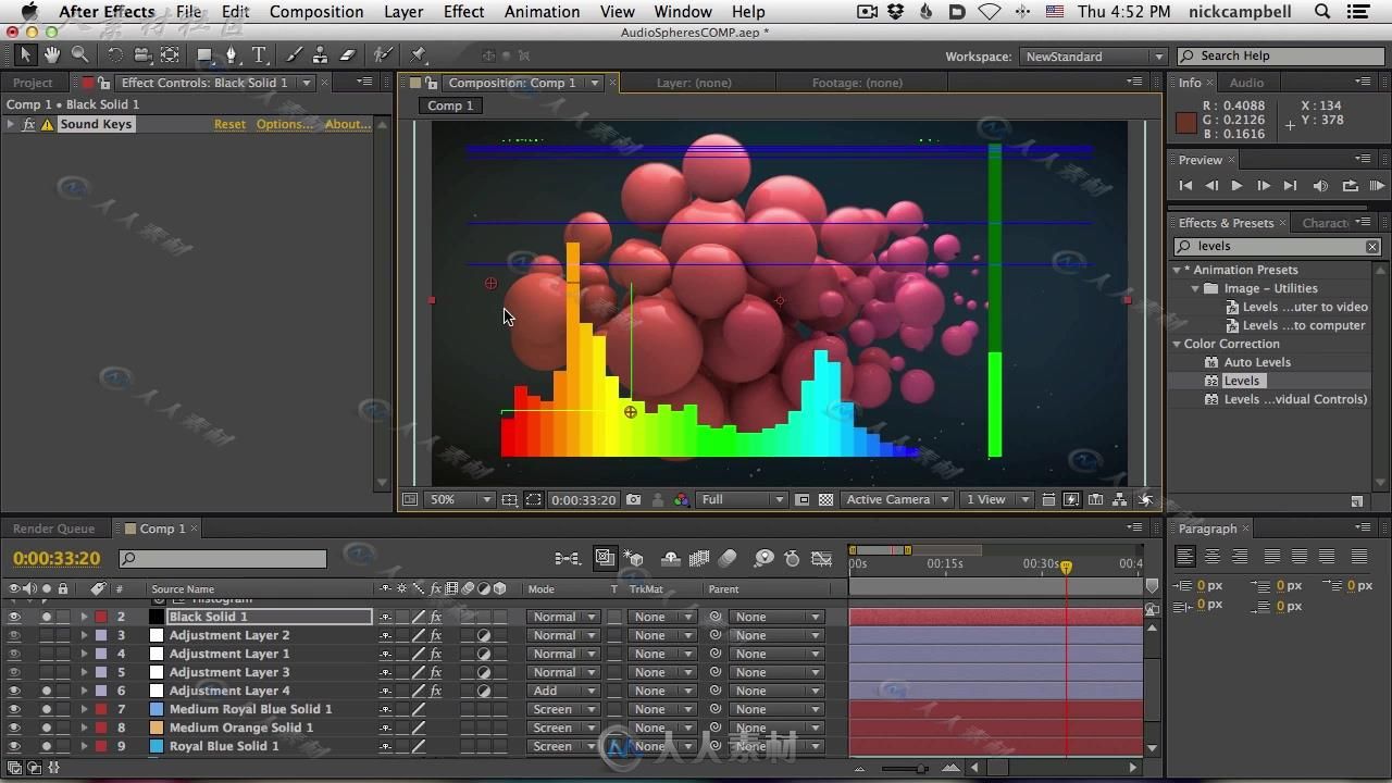 声音动画C4D视频教程GSG159期