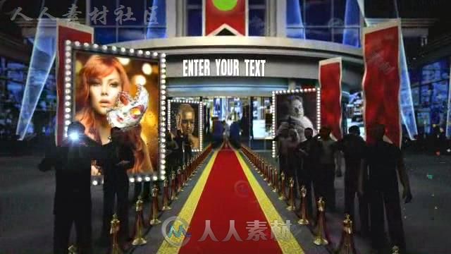 震撼现代3D颁奖典礼红地毯开场视频包装AE模板  Videohive Red Carpet 8163827