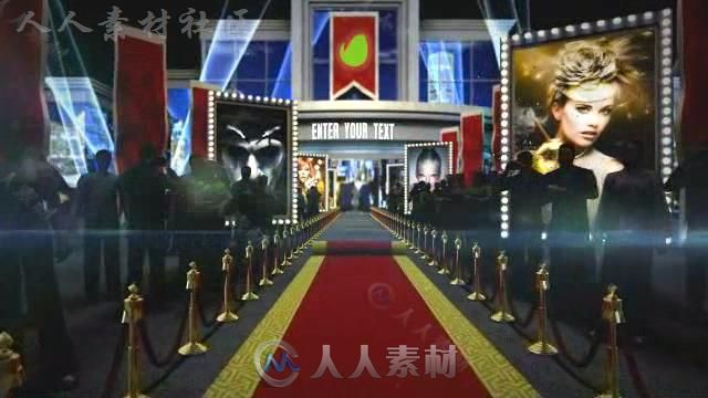 震撼现代3D颁奖典礼红地毯开场视频包装AE模板  Videohive Red Carpet 8163827