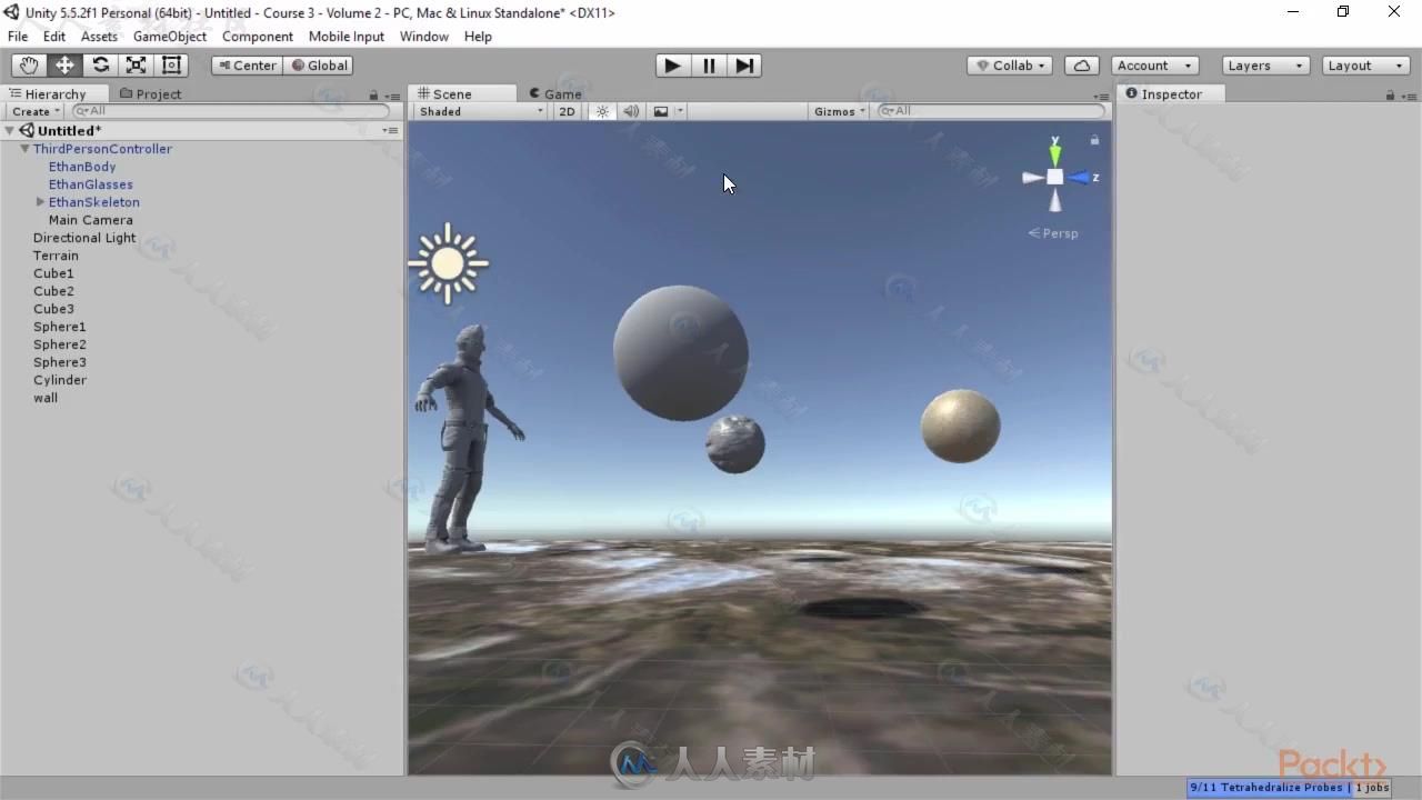 Unity轻松上手制作开发游戏视频教程 PACKT PUBLISHING UNITY: EASY GAME DEVELOPME...