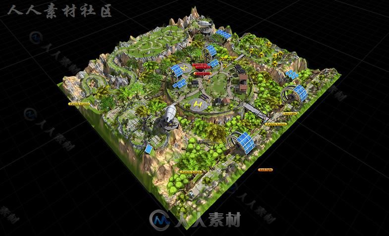 幻想环境场景3D模型Unity游戏素材资源