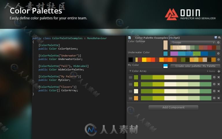 强大高级的检查器和序列化系统编辑器扩充Unity游戏素材资源